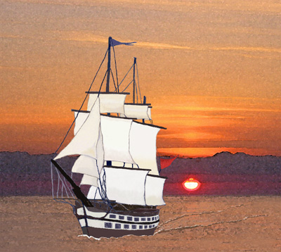 Spice-laden East Indiaman